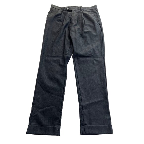 Massimo Dutti Cuffed Pants in Midnight - Picture 1 of 6